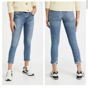 Agolde Toni Mid Rise Straight Jeans in Landmark Size 29